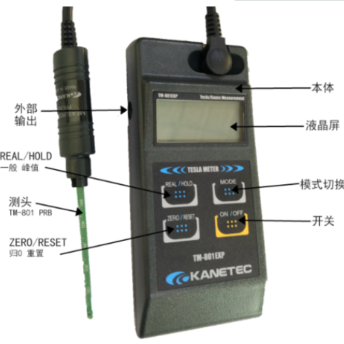 日本KANETEC强力TM-801磁场检测仪