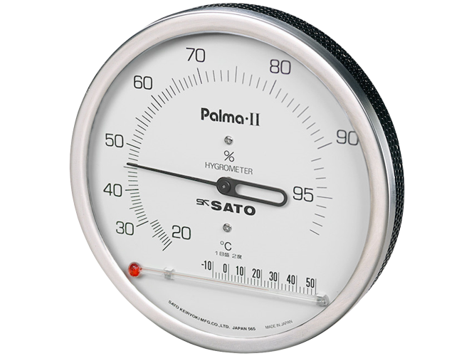 日本进口SATO佐藤Parma II型湿度计带温度计7562-00