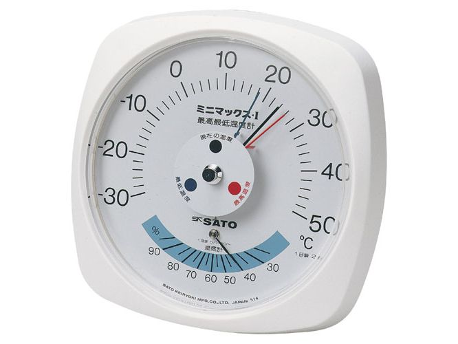 日本进口SATO佐藤7308-00号  Minimax I型最高最低温度计