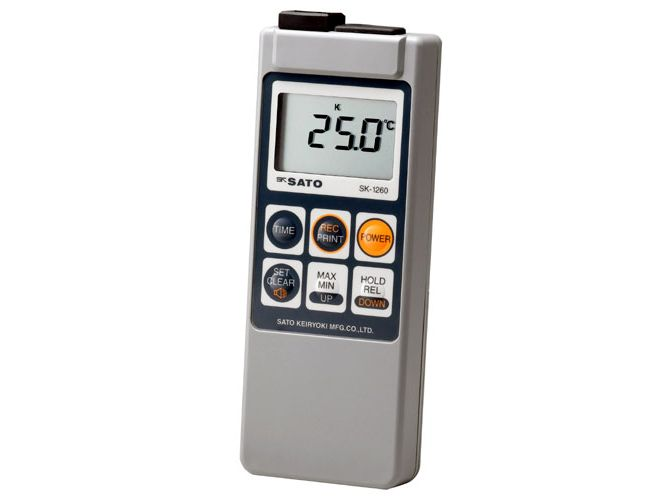 日本佐藤SATO数显温度计SK-1260标准探棒SK-S100K测温热电偶食品