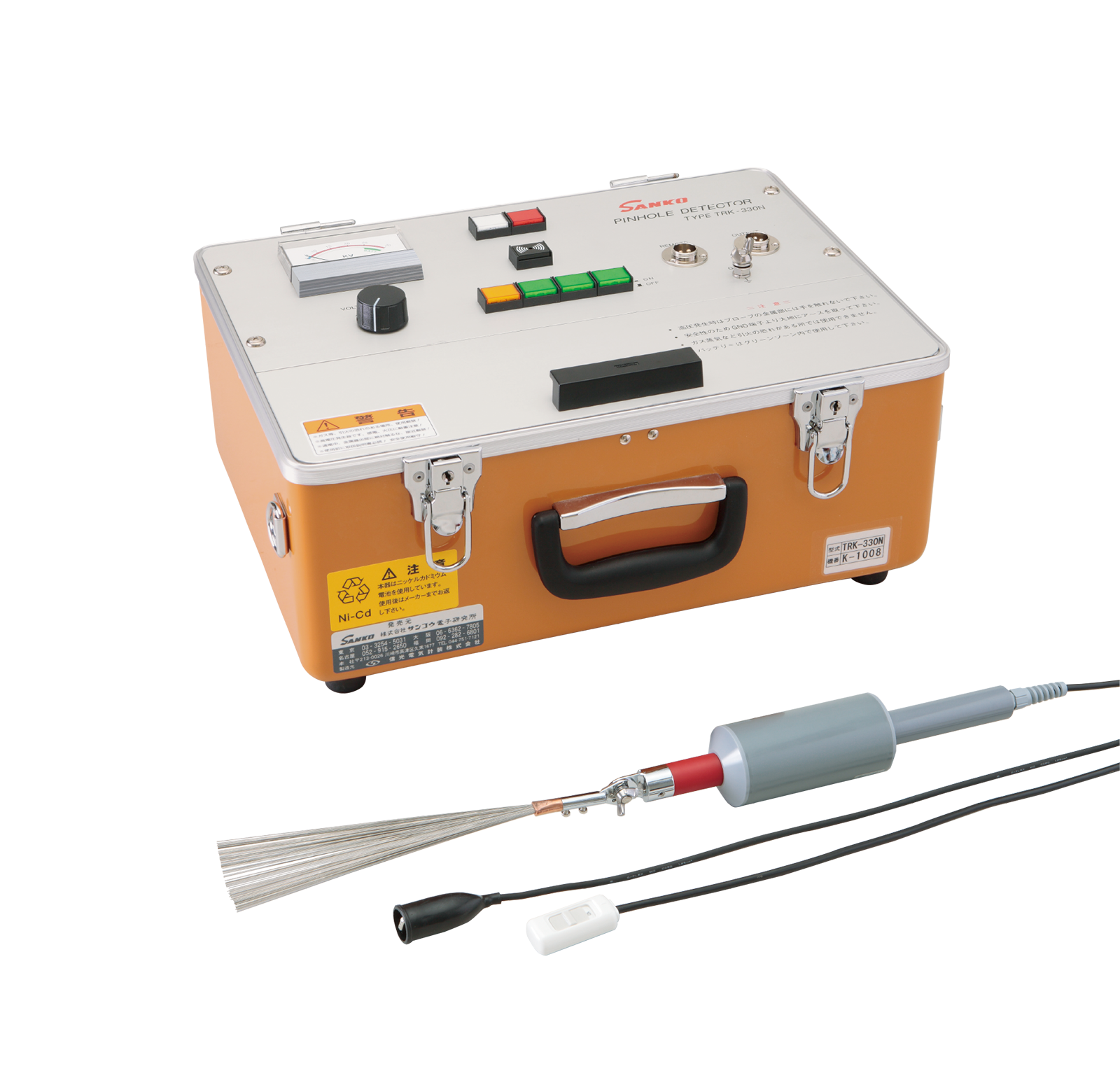 进口日本三高TRK-330N 低频脉冲 型 用于厚膜和橡胶衬里针孔探测器