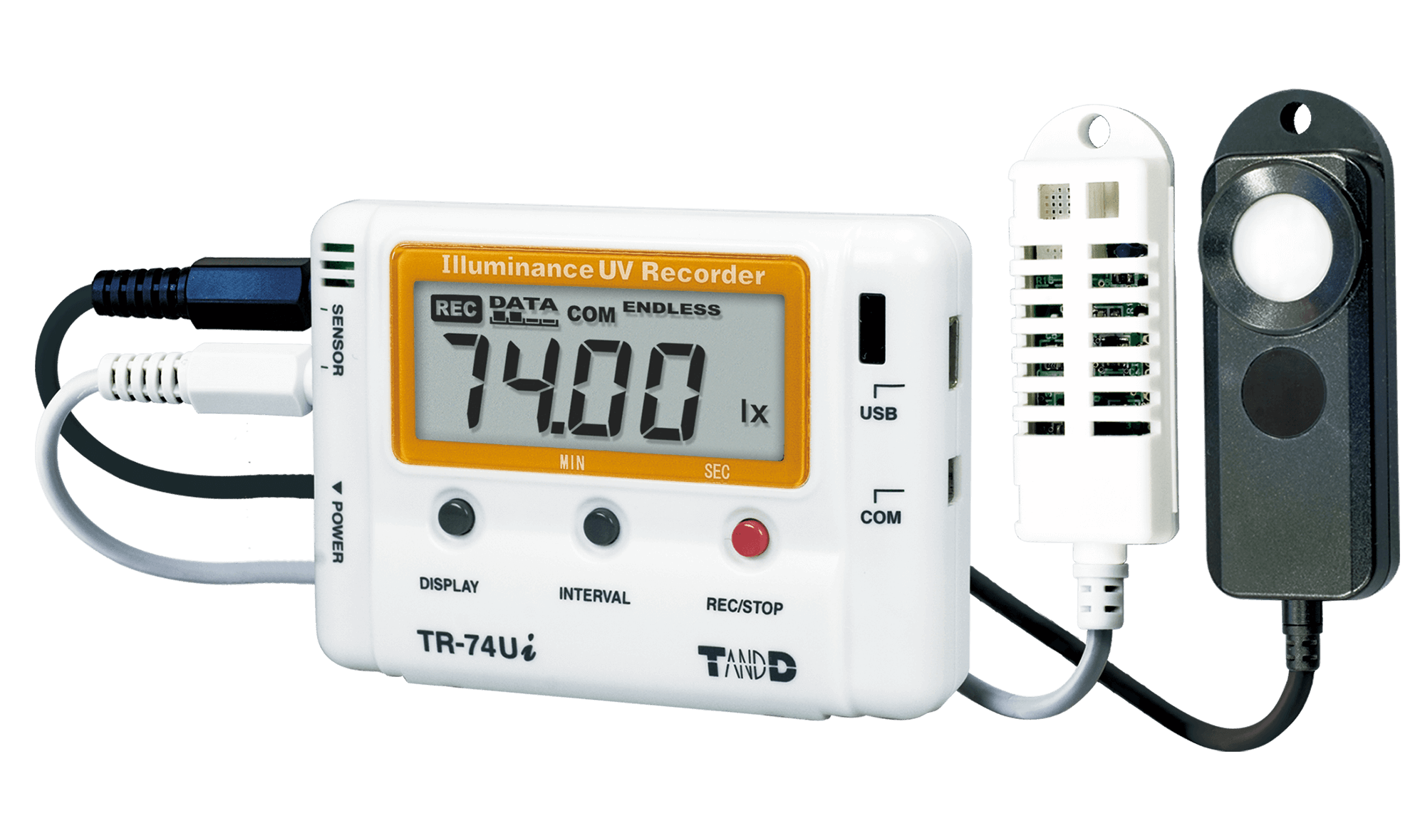 进口TADDN用于紫外线、照度和高精度温度和湿度的四项记录仪TR-74Ui-S