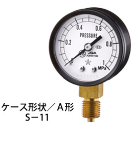 日本migishita进口右下小压力表A型S-11